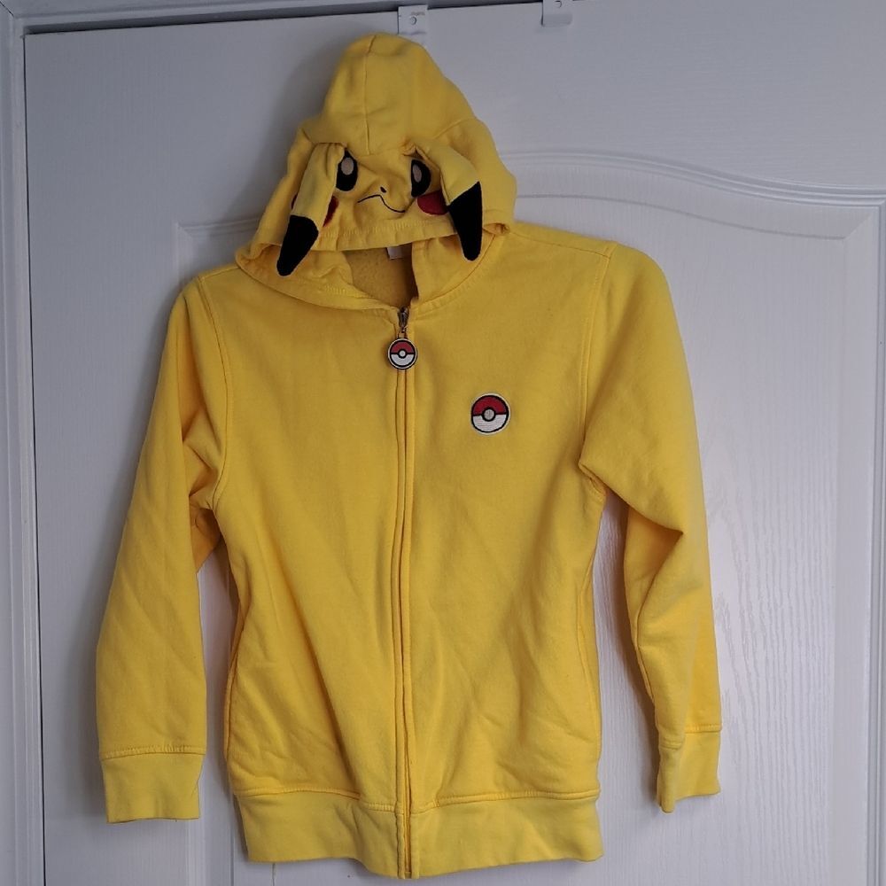 Yellow Pikachu Kids Hoodie